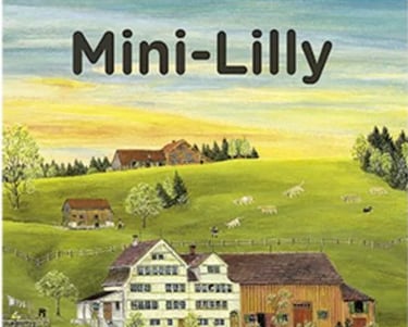 a book cover of a book with a farm scene