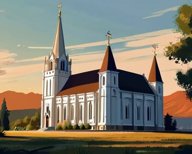 église, bâtiment, temple mormon