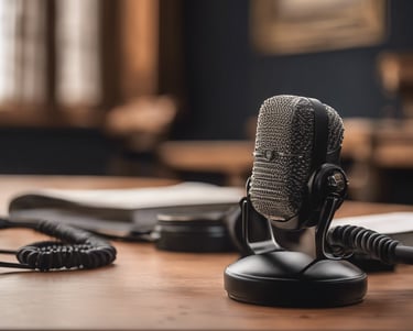 Le micro de la Voix des Saints