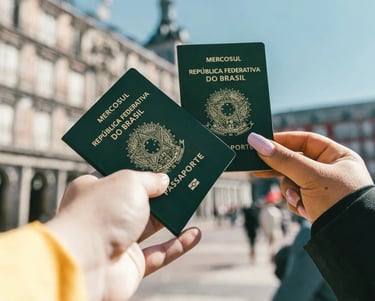 dois passaportes brasileiros 
