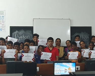 Summer Vacation course on Python Programming at Nalanda Public School
