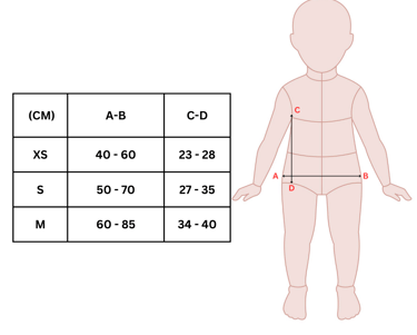 Tabla de medidas de MiSara Hug my Body