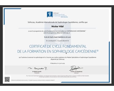 certificat sophrologue