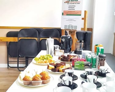 Desayuno en La azotea networking
