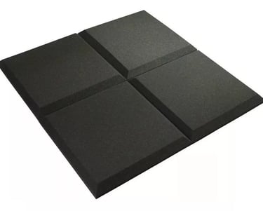 4 placas de espuma acústica