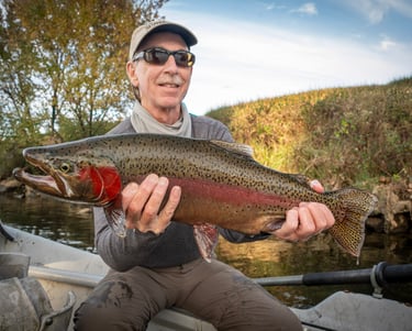 Huge rainbow trout in Tennessee