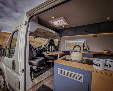 All electric off grid campervan