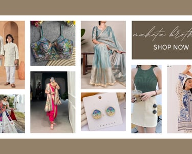 a poster of a maheta brothers showing variety of collection