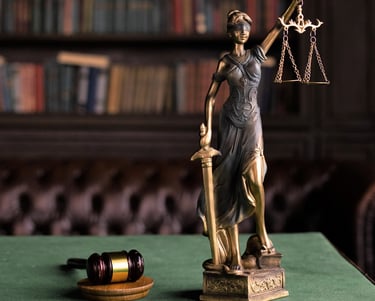Lady justice with gavel, attorney, lawyer