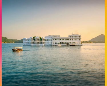 jag mandir ant taj lake palace hotel in lake pichola udaipur