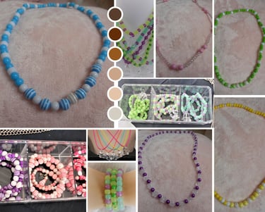 des colliers pour fillettes