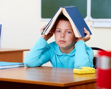 Child Struggling with Studies