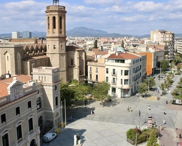 Fotografía del centro de la ciudad de Sabadell