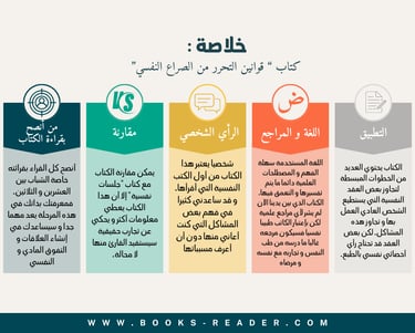 خلاصة قوانين التحرر من الصراع النفسي