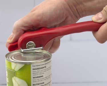 amazon product photography service person opening a can