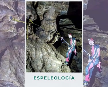 espeleología cueva de los chorros