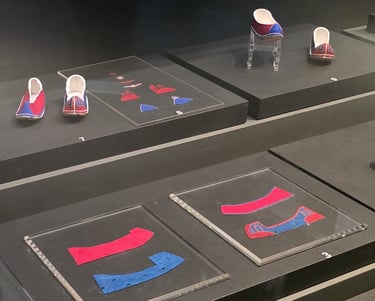 Shoe making display at the National Intangible Heritage Center in Jeonju