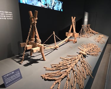 Juldarigi display at the National Intangible Heritage Center in Jeonju