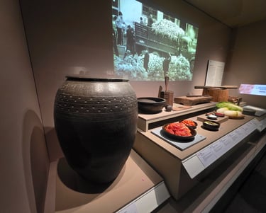 Kimchi making display at the National Folk Museum