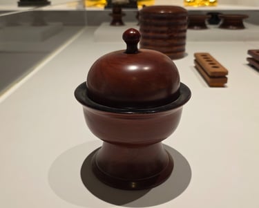 Sculpted wooden objects from the National Intangible Heritage Center in Jeonju
