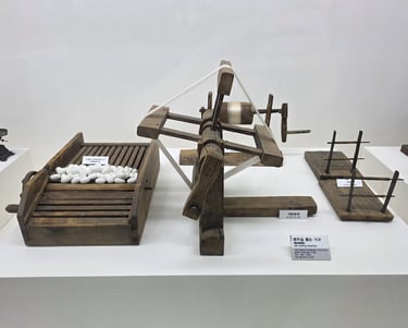 Traditional sllk making equipment