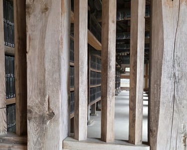 The Tripitaka Koreana housed in the Janggyeong Panjeon, Haeinsa Temple