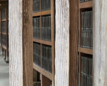 Tripitaka Koreana printing woodblocks view