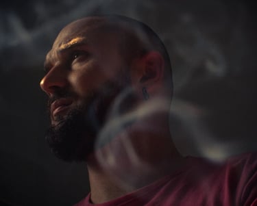 a man with a beard and a beard
