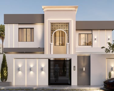 التصميم المعماري فيلا في شمال الرياض