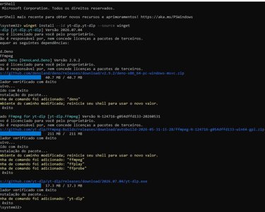 Instale o Script de Download e o Conversor