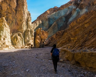 Golden Canyon Loop Hike, Hiking Death Valley, Gower Gulch