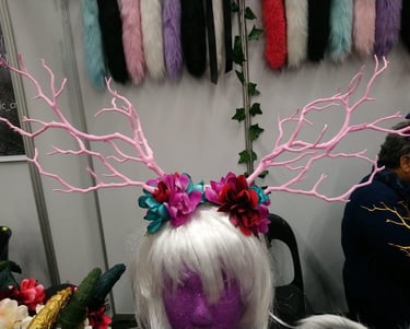 Some of Nightshade Designs' merchandise: antlers. Used as profile picture.