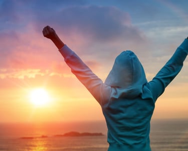 a person with a hoodie and a hoodie on