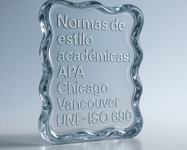 Normas de estilo APA 7.a edición/MLA/Chicago