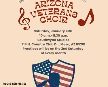 Arizona Veterans Choir flyer