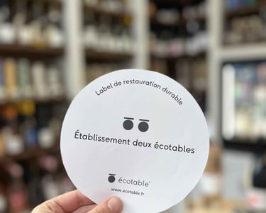 Label deux écotable qui correspond au deuxième niveau du label privé