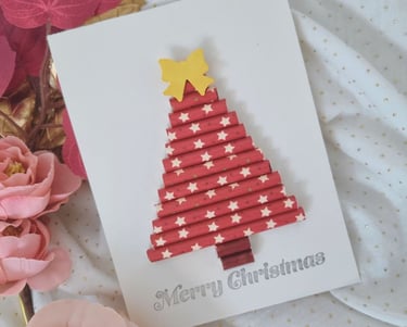 Easy DIY Christmas card idea