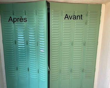 peinture volet en fer