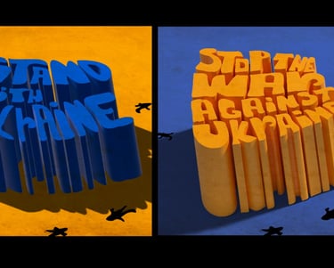 a series of three different posters of a person holding a sign
