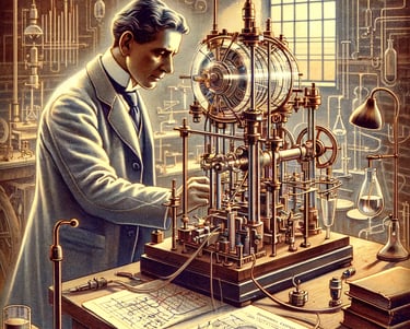 a man in a suit and tie is looking at a clock