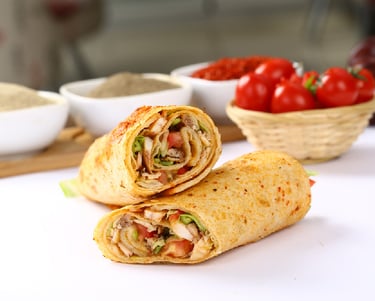 healthy wrap rolled with high protein filled with godess. you must try our healthy meals , breakfast