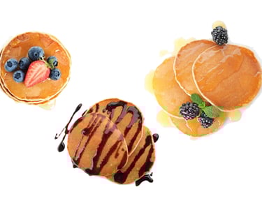 Cake in pan that too if hot serve then nothing like it, whey protein healthy pancakes you can find