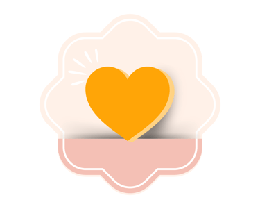 Coeur orange