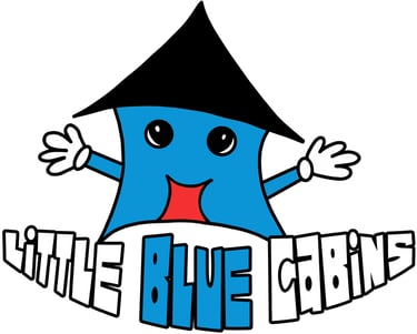Little Blue Cabins Logo Design by Liz Raymond