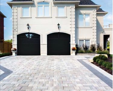 home in toronto with sealed interlock driveway