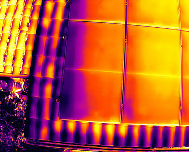 Drone thermographie panneaux solaires