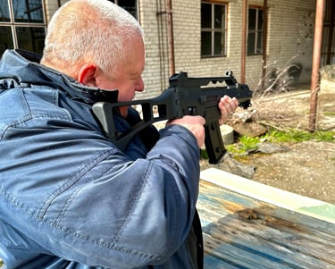 Airsoft pramoga iš arti