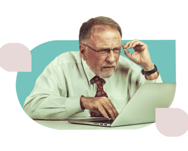 Professional struggling to upskill in digital world