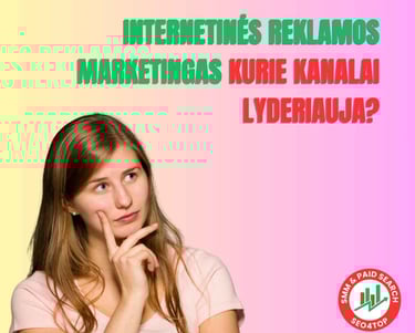 Internetinės reklamos marketingas: kurie kanalai lyderiauja?