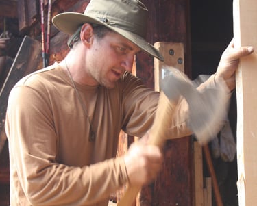 Traditional restoration using hand tools